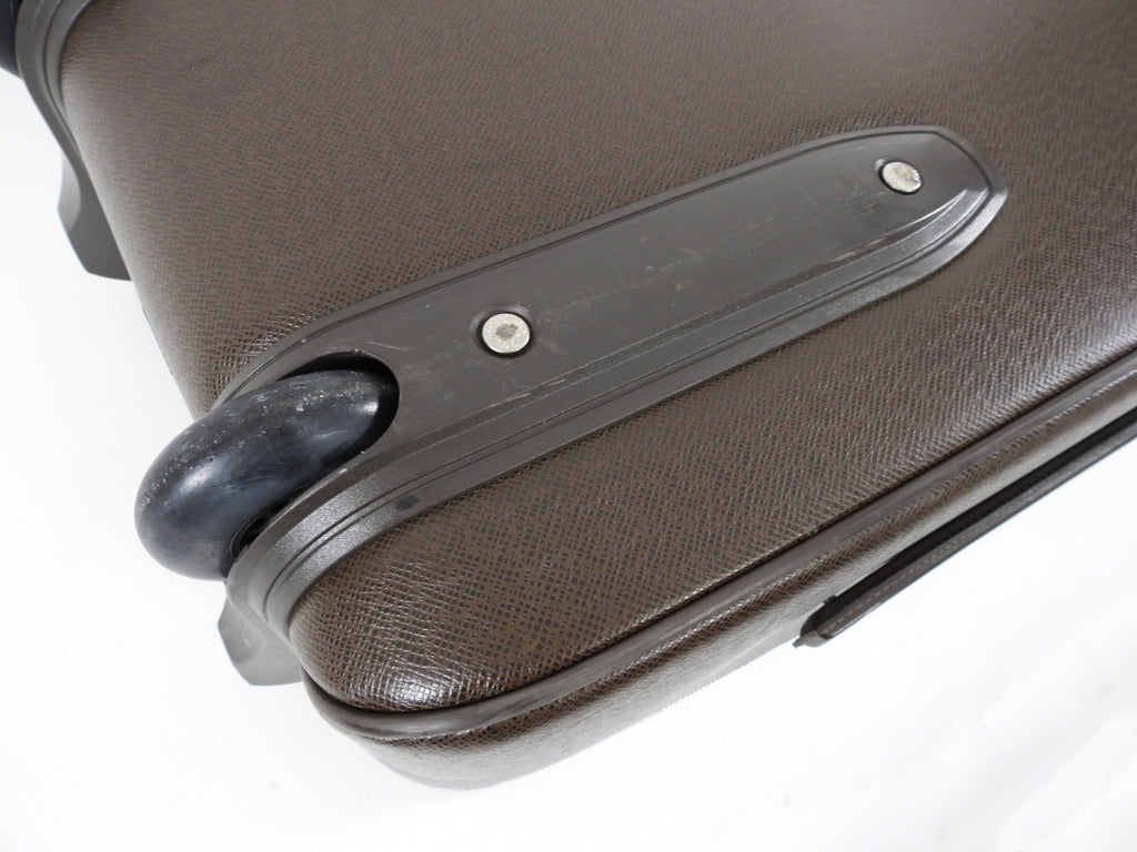 Louis Vuitton Brown Taiga Leather Pegase 55 Travel Rolling Luggage