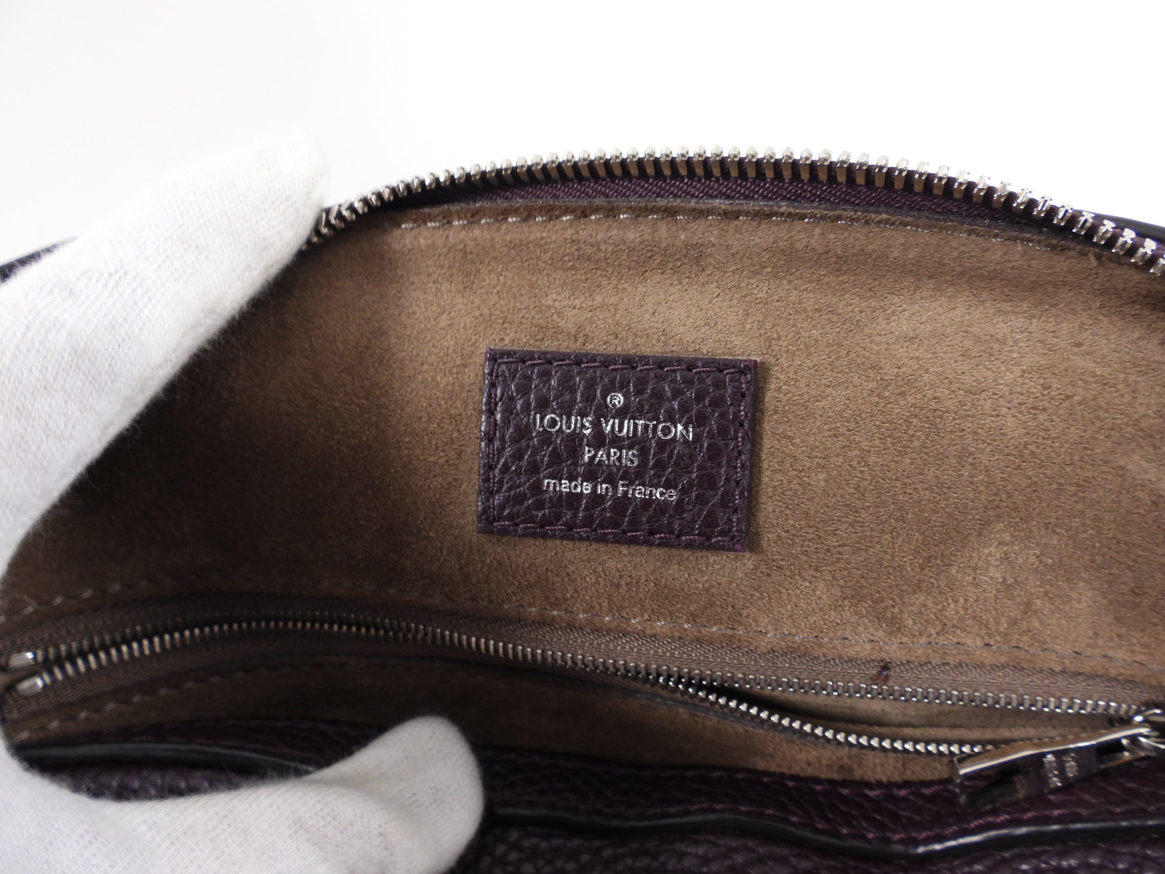 Louis Vuitton Dark Purple Taurillon Leather Alma PM Bag