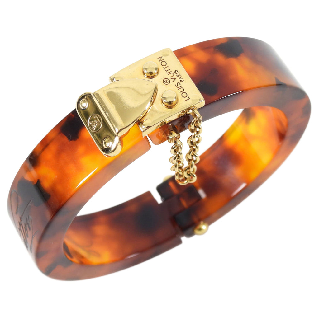 Louis Vuitton Resin Hinged Lock Me Bracelet