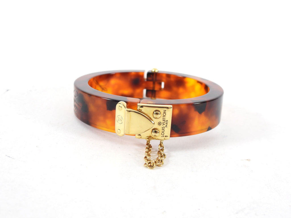 Louis Vuitton Resin Hinged Lock Me Bracelet