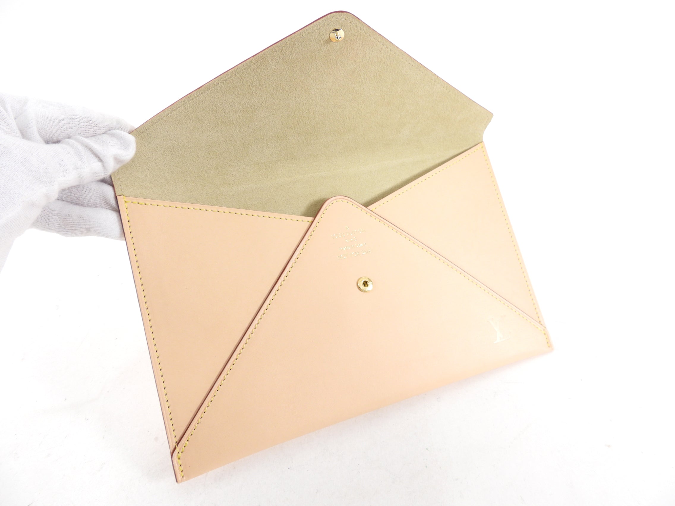 Louis Vuitton Vachetta Leather Envelope Travel Clutch Bag