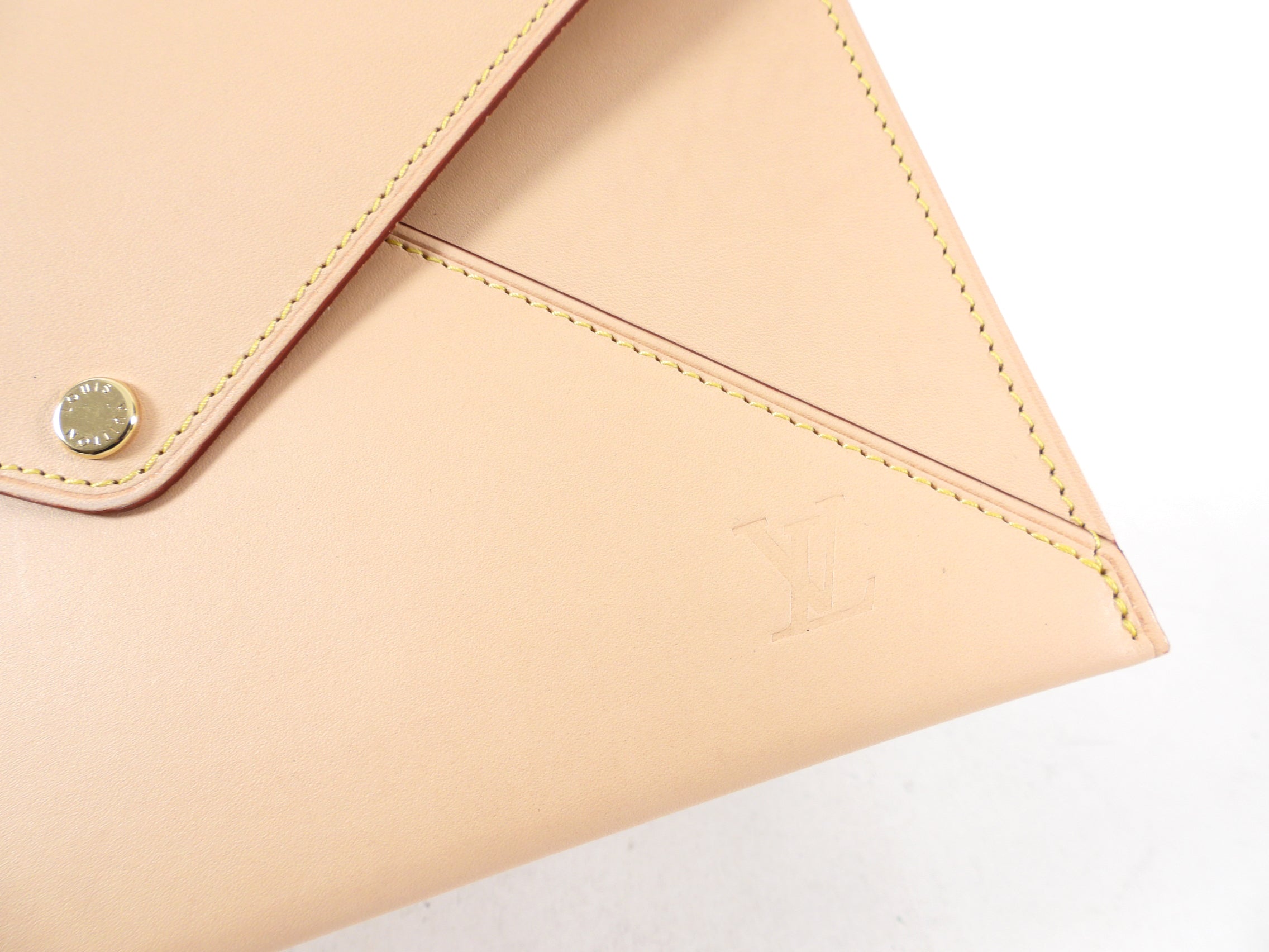 Louis Vuitton Vachetta Leather Envelope Travel Clutch Bag