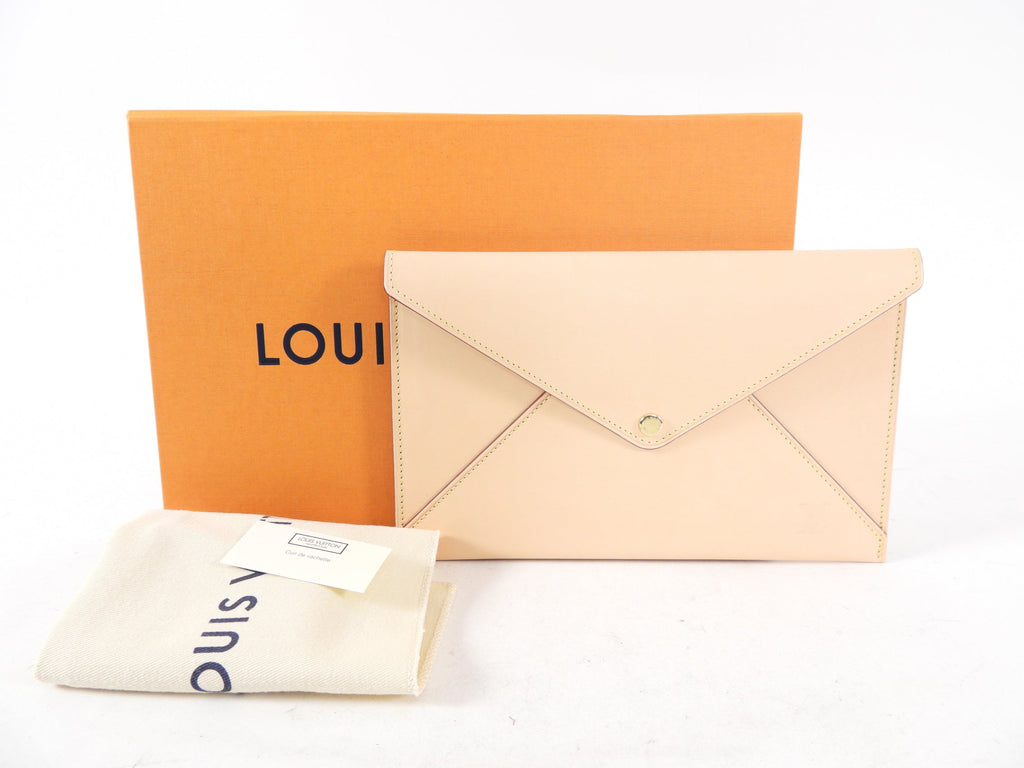 Louis Vuitton Vachetta Leather Envelope Travel Clutch Bag
