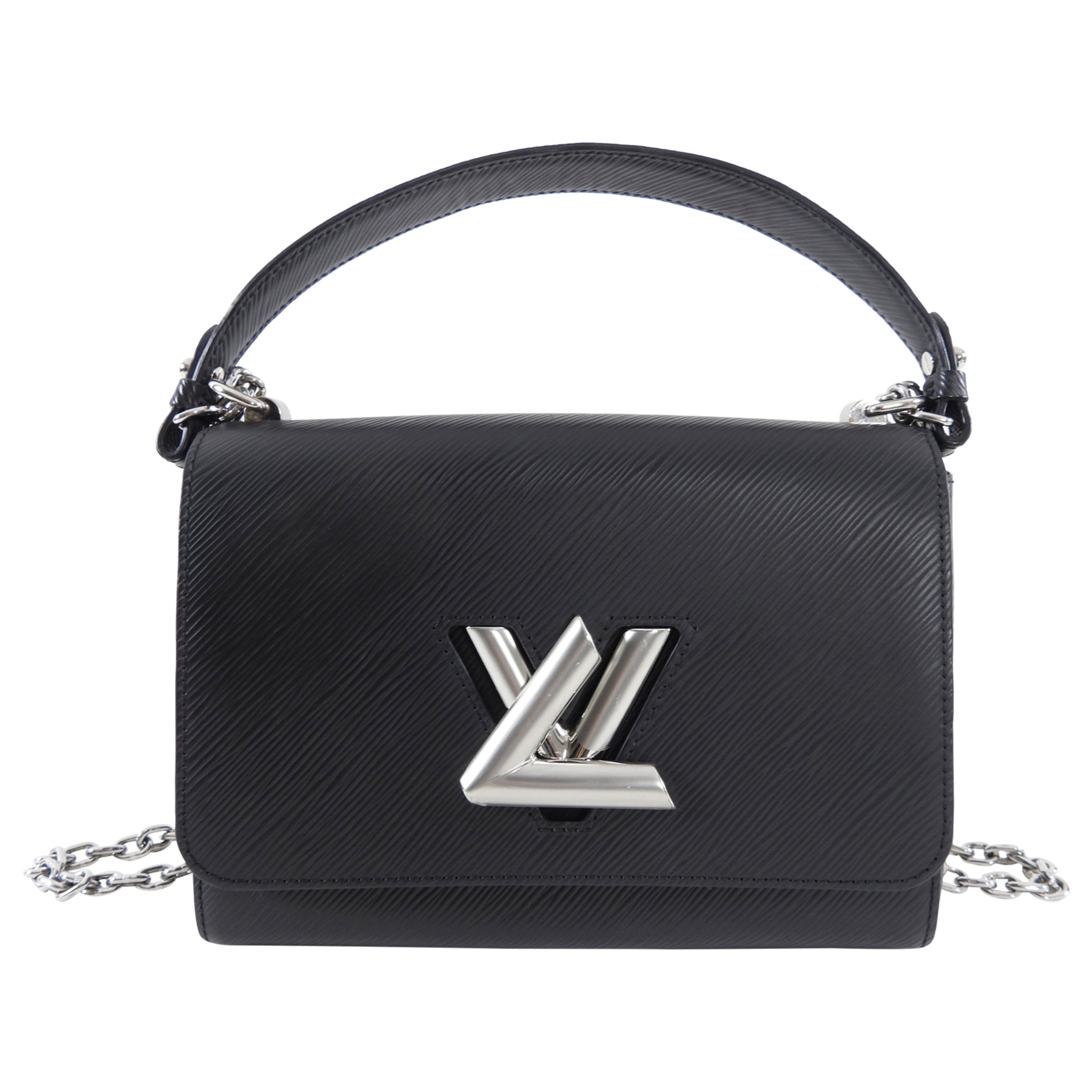 Louis Vuitton Black Epi Twist MM Chain Bag