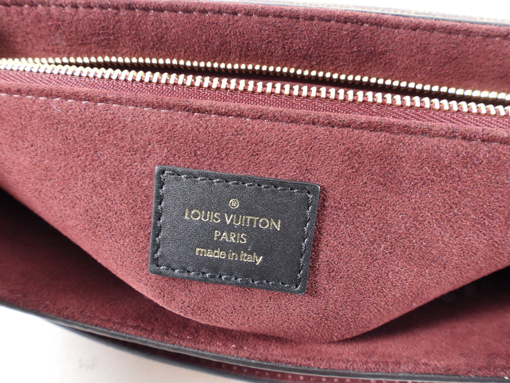 Louis Vuitton Vavin Chain PM Damier Ebene Burgundy Shoulder Bag