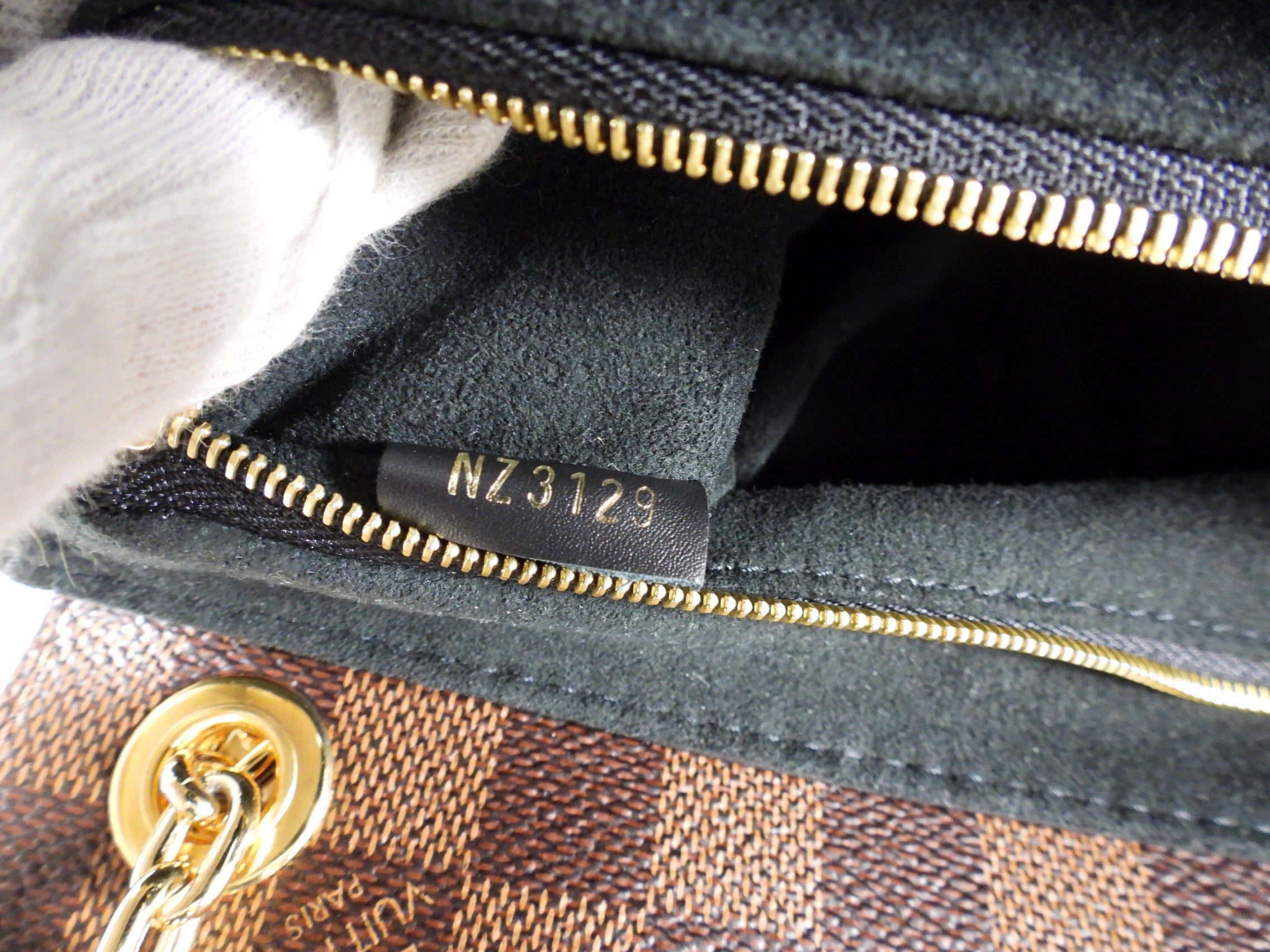 Louis Vuitton Damier Ebene Vavin PM Chain Bag