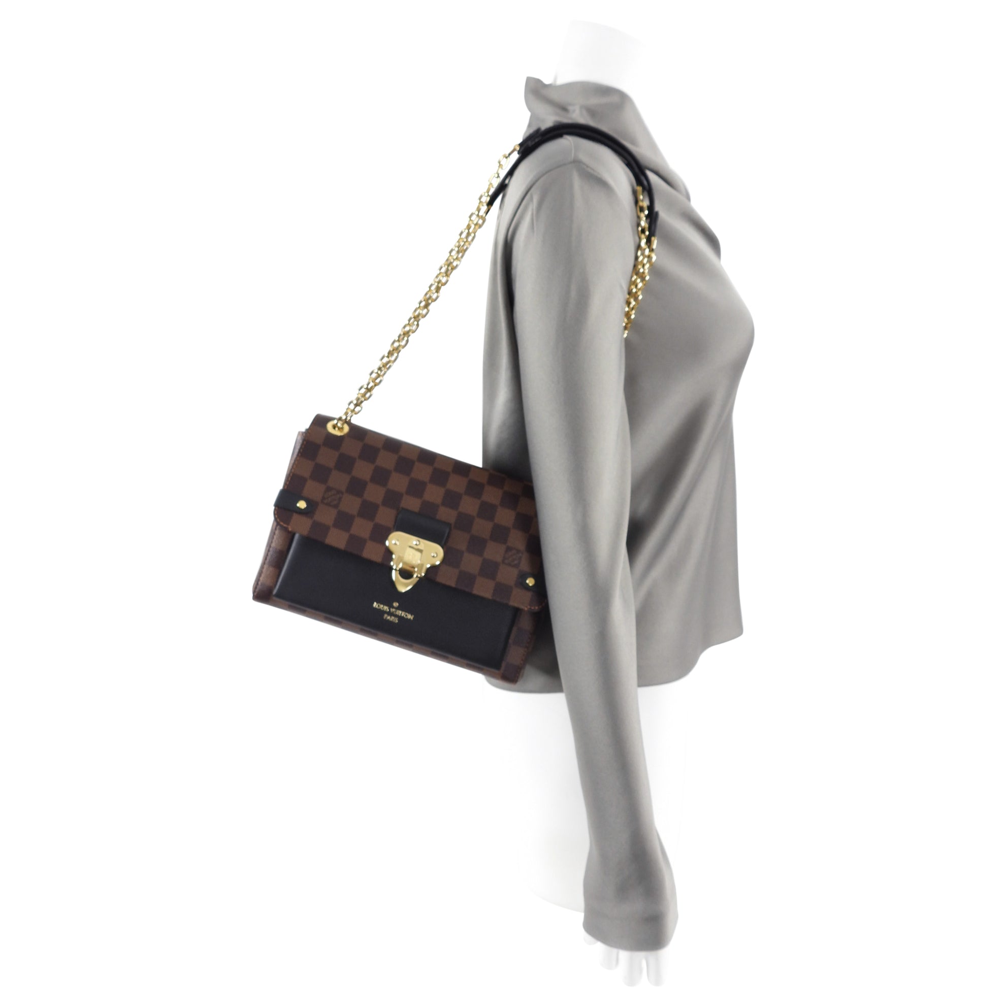 Louis Vuitton Damier Ebene Vavin PM Chain Bag
