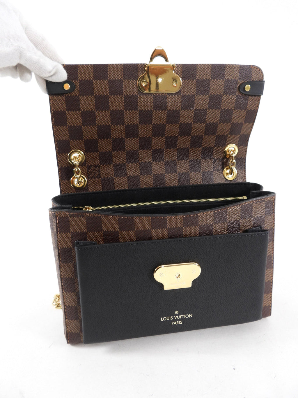 Louis Vuitton Damier Ebene Vavin PM Chain Bag