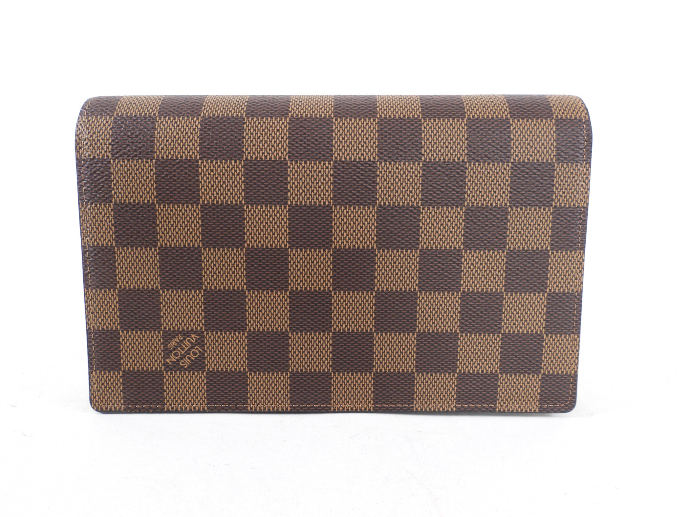 Louis Vuitton Damier Ebene and Noir Vavin Chain Wallet