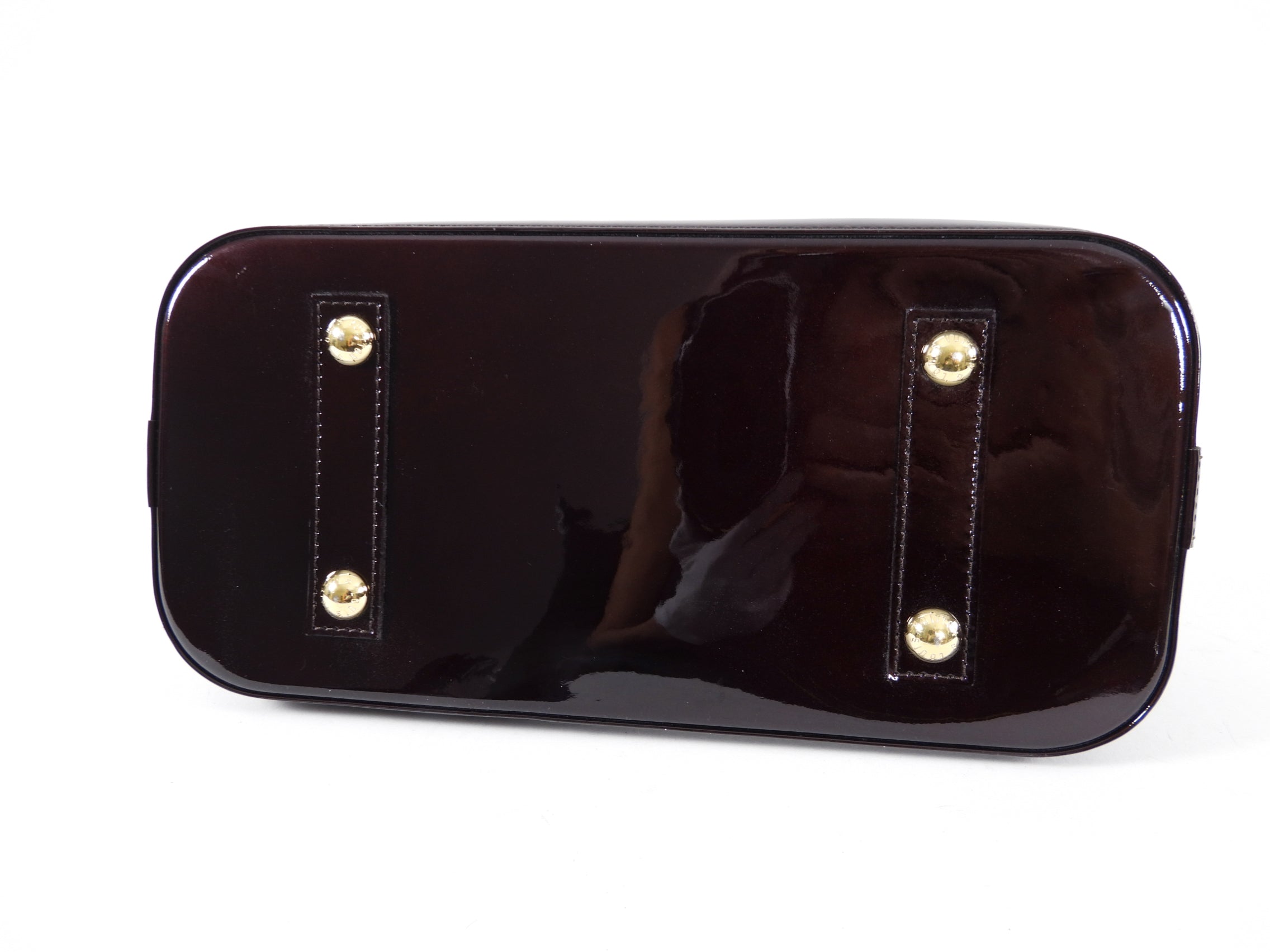 Louis Vuitton Vernis Alma PM in Amarante and GHW