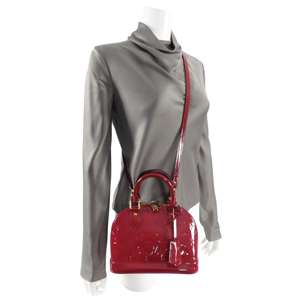 Louis Vuitton Alma BB Vernis Rose Indien Mini Bag