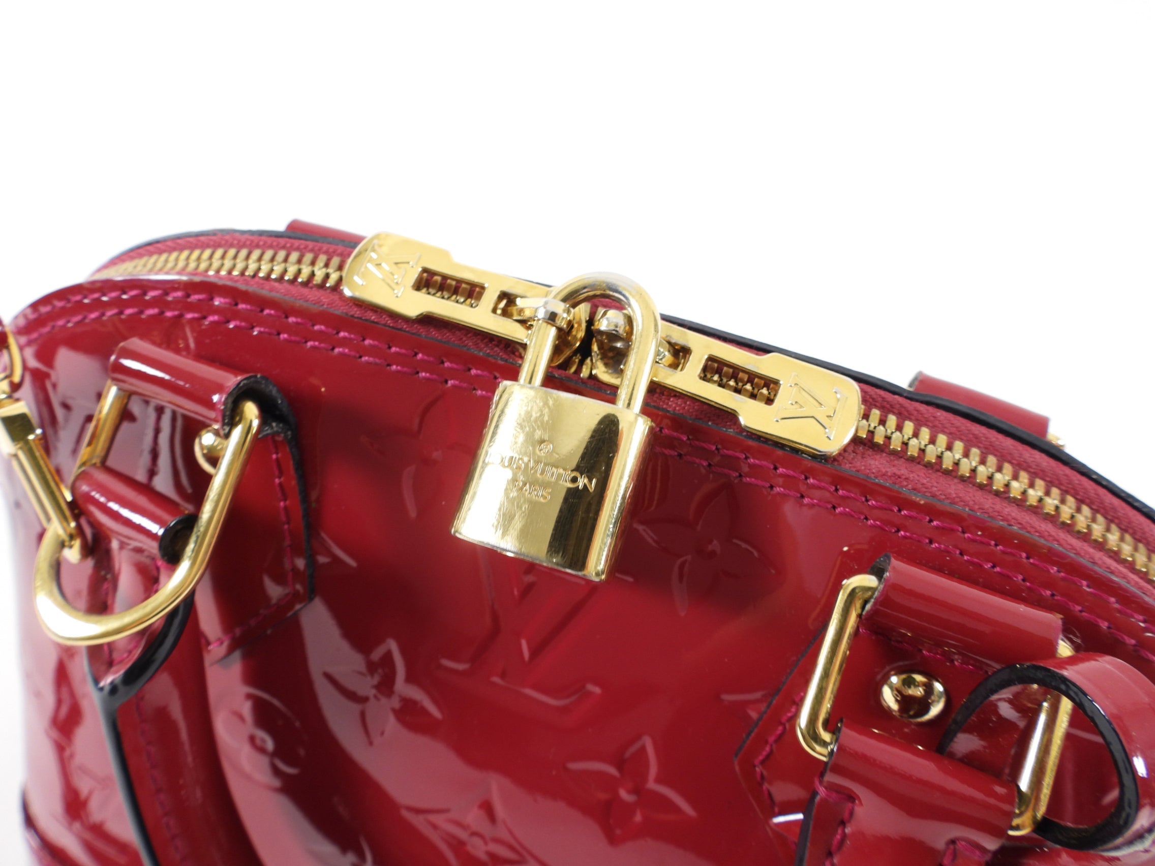 Louis Vuitton Alma BB Vernis Rose Indien Mini Bag