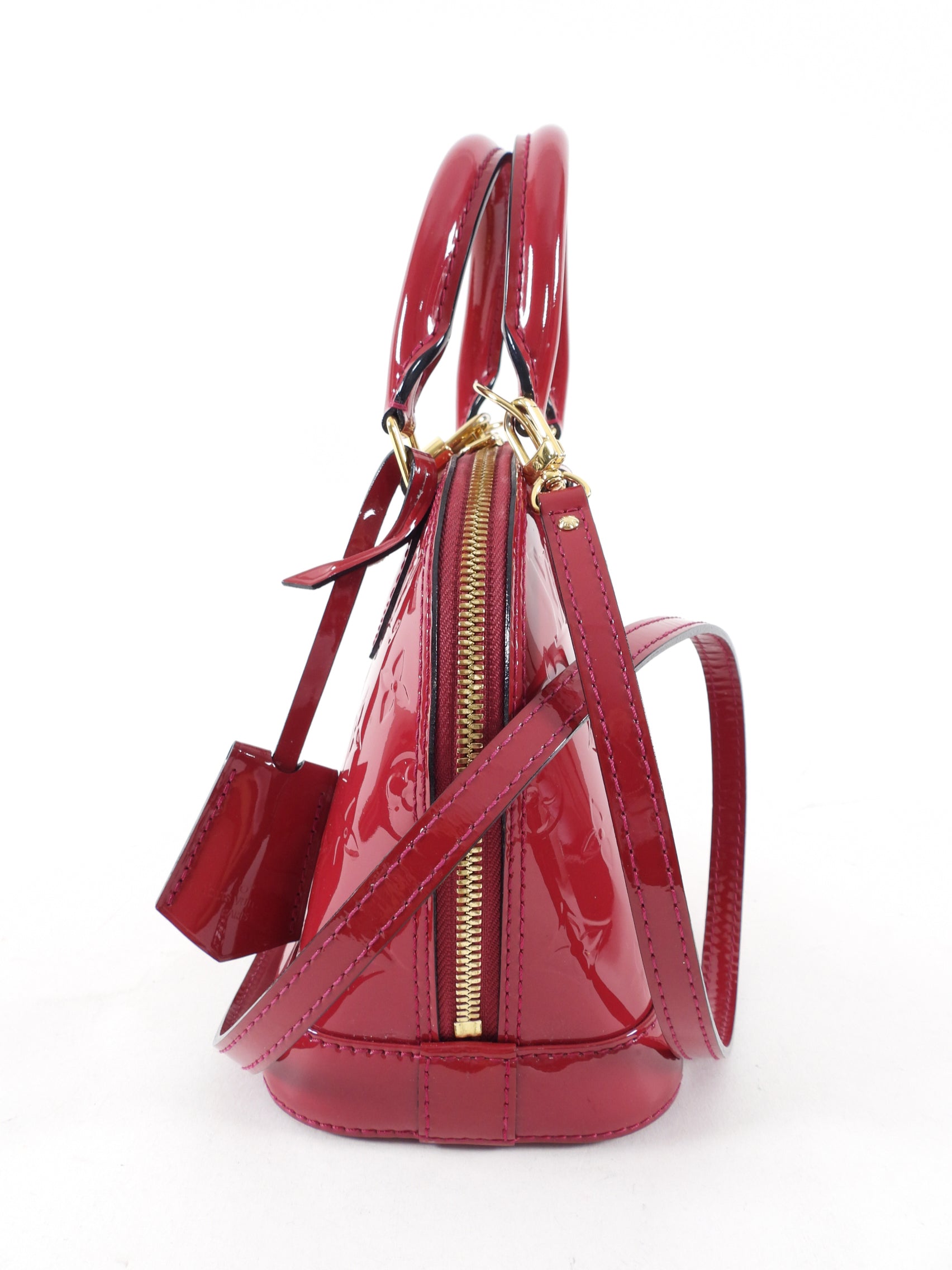 Louis Vuitton Alma BB Vernis Rose Indien Mini Bag