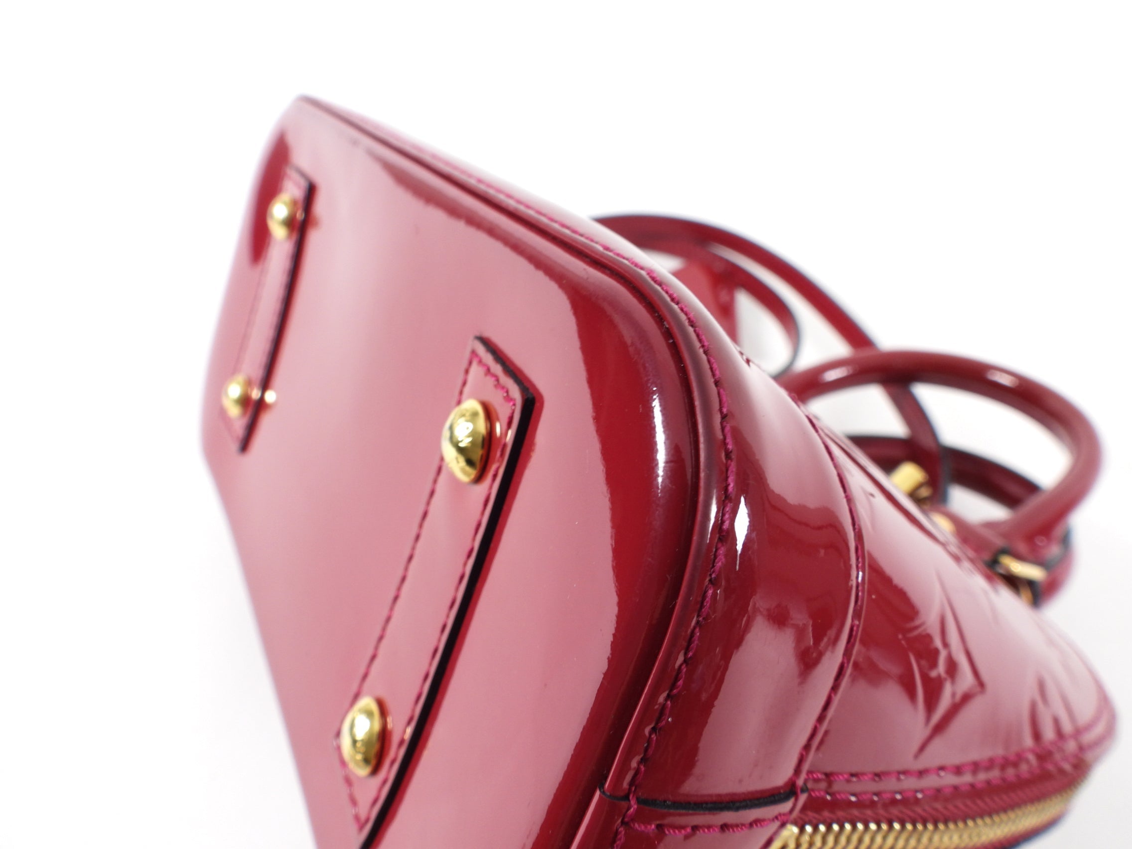 Louis Vuitton Alma BB Vernis Rose Indien Mini Bag