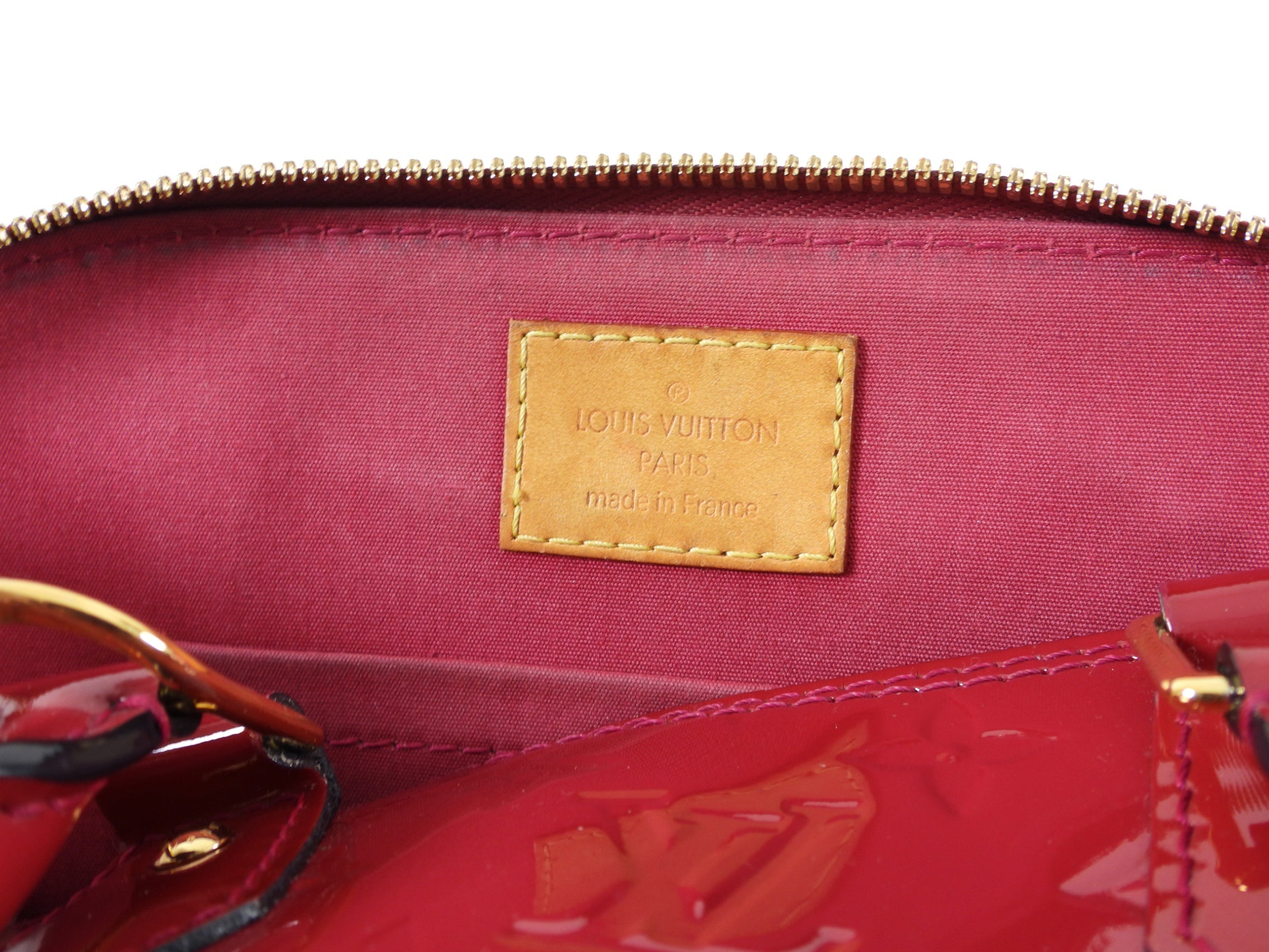 Louis Vuitton Alma BB Vernis Rose Indien Mini Bag