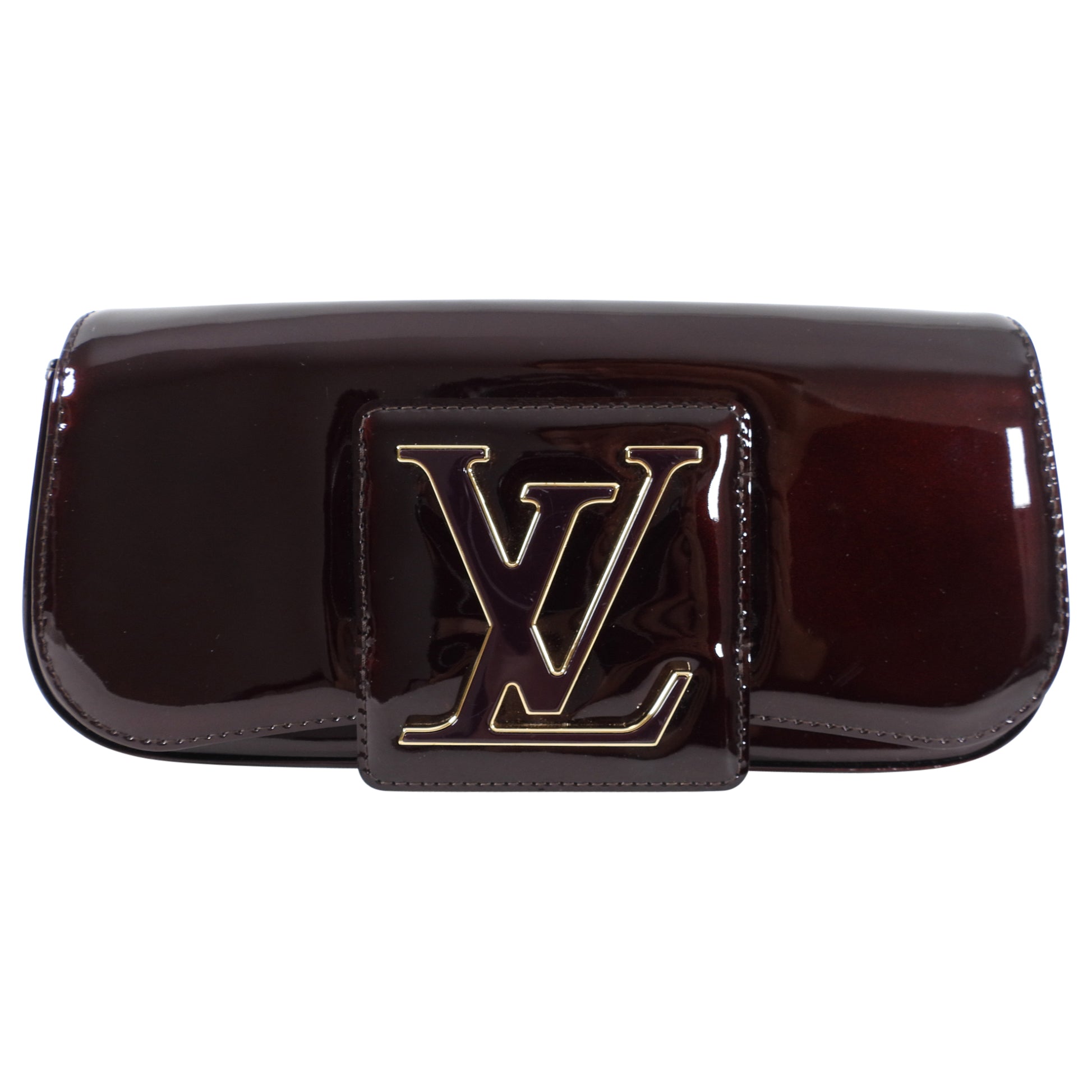 Louis Vuitton Vernis Sobe Clutch in Amarante