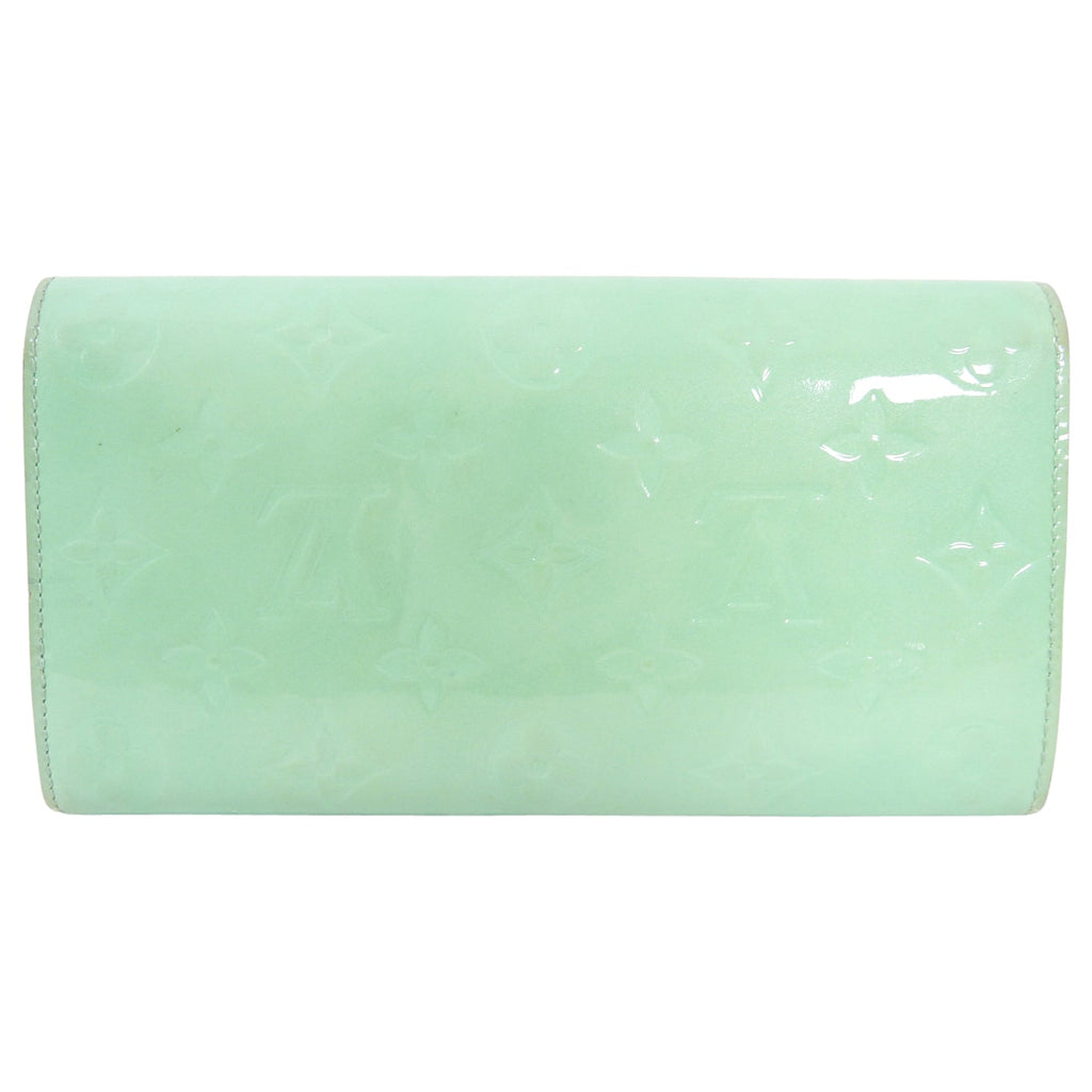 Louis Vuitton Mint Green Vernis Sarah Wallet
