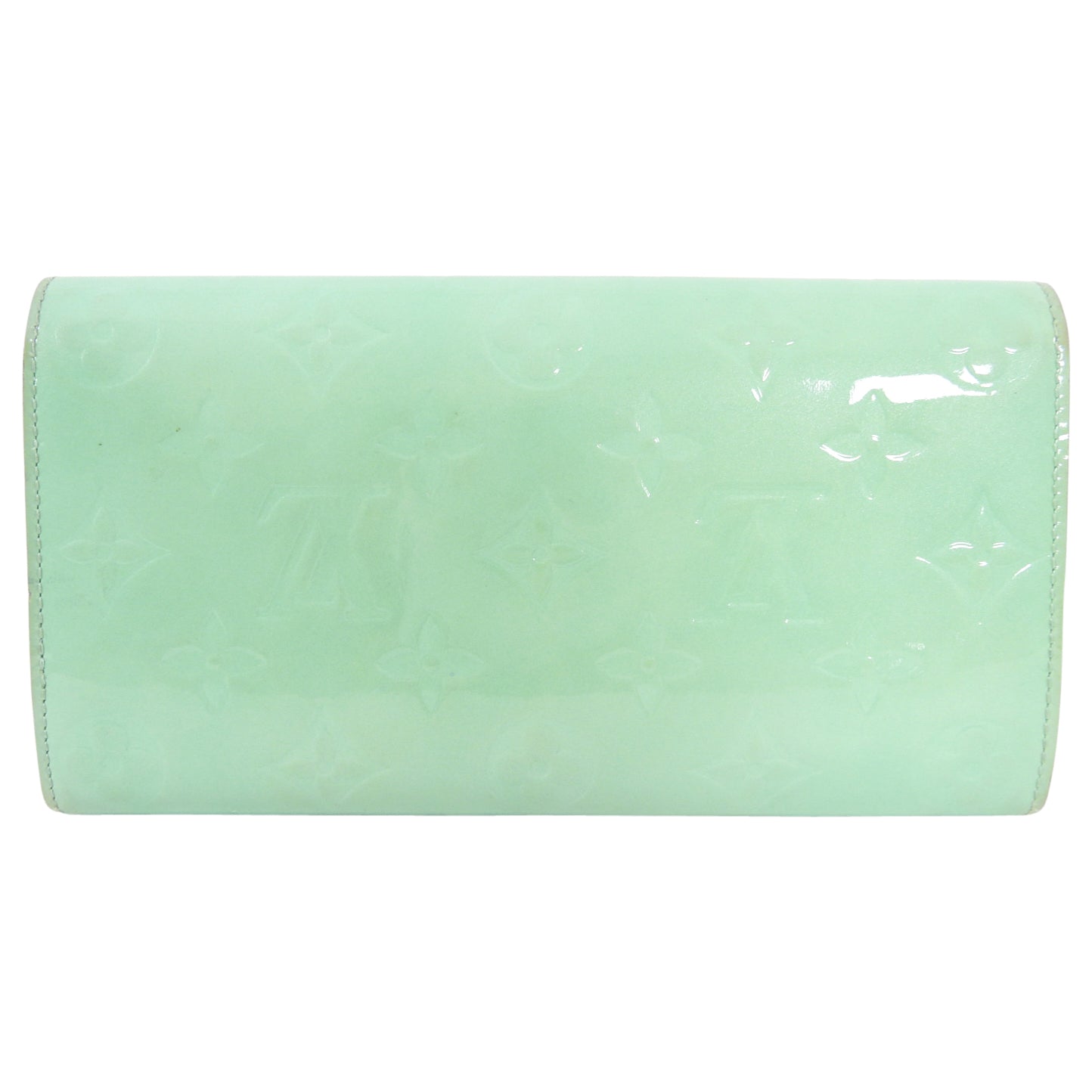 Louis Vuitton Mint Green Vernis Sarah Wallet