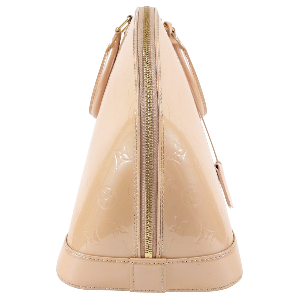 Louis Vuitton Alma GM Rose Florentin Nude Vernis Bag