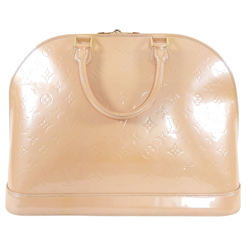 Louis Vuitton Alma GM Rose Florentin Nude Vernis Bag