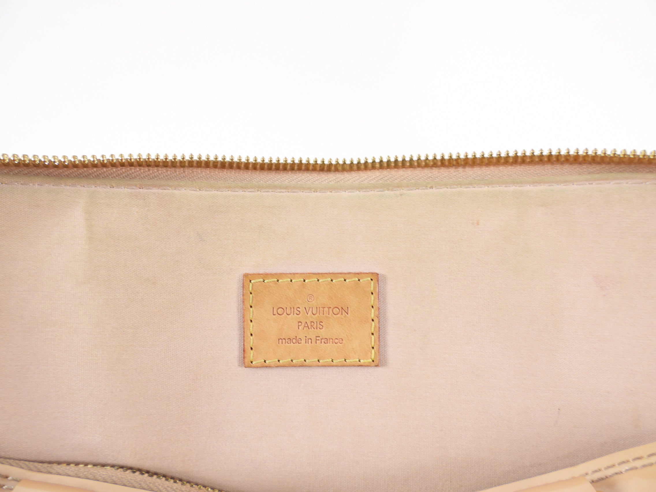 Louis Vuitton Alma GM Rose Florentin Nude Vernis Bag
