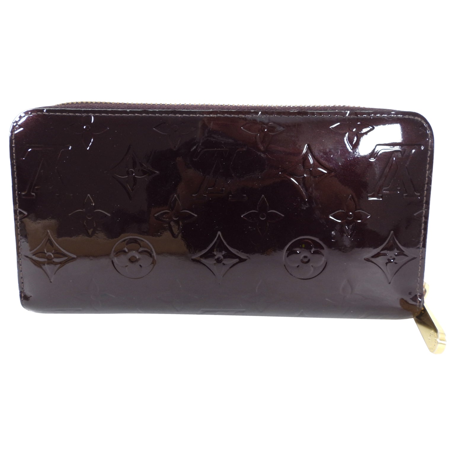 Louis Vuitton Plum Vernis Monogram Zippy Continental Wallet