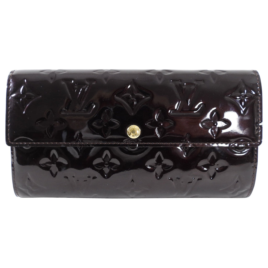 Louis Vuitton Amarante Vernis Sarah Snap Wallet