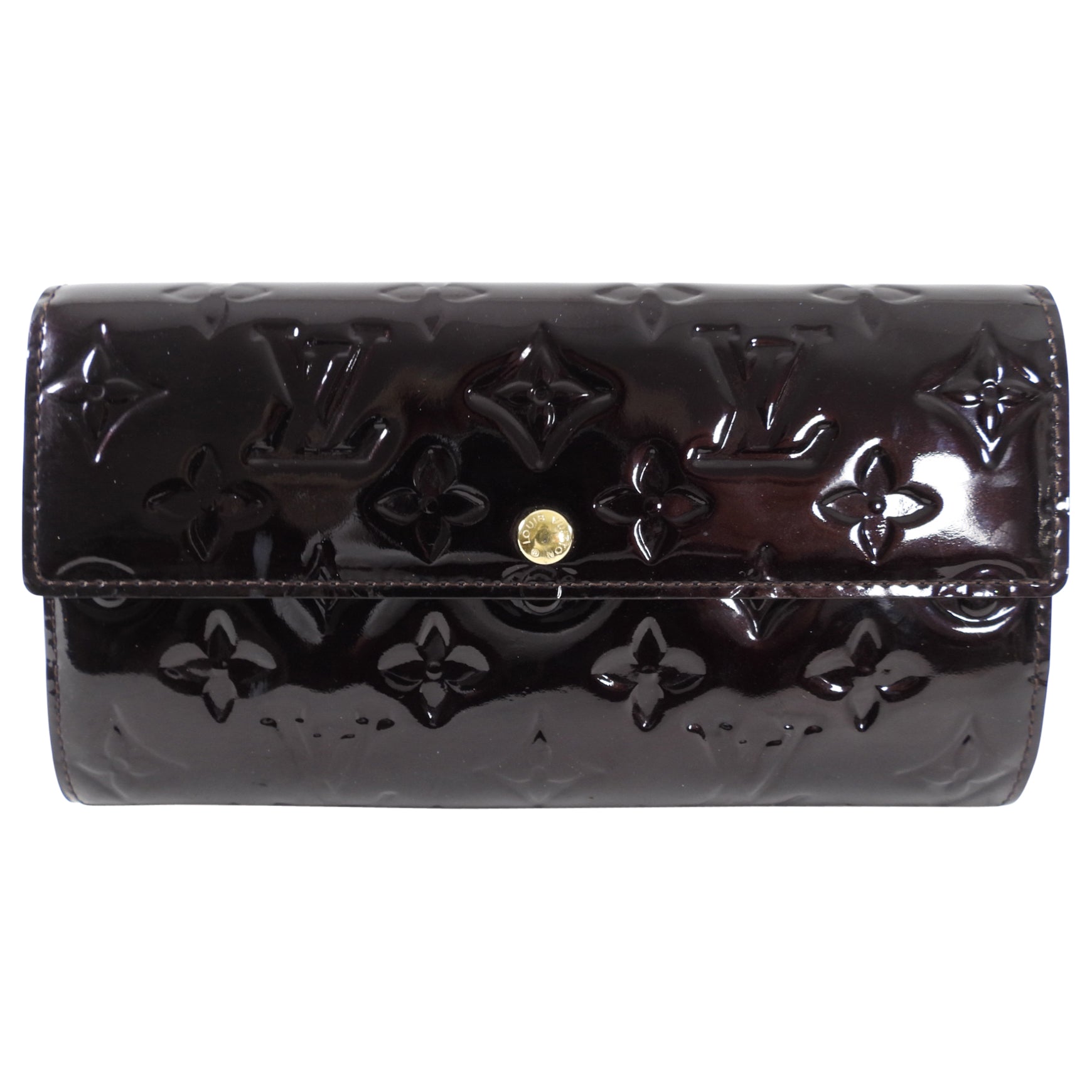 Louis Vuitton Amarante Vernis Sarah Snap Wallet