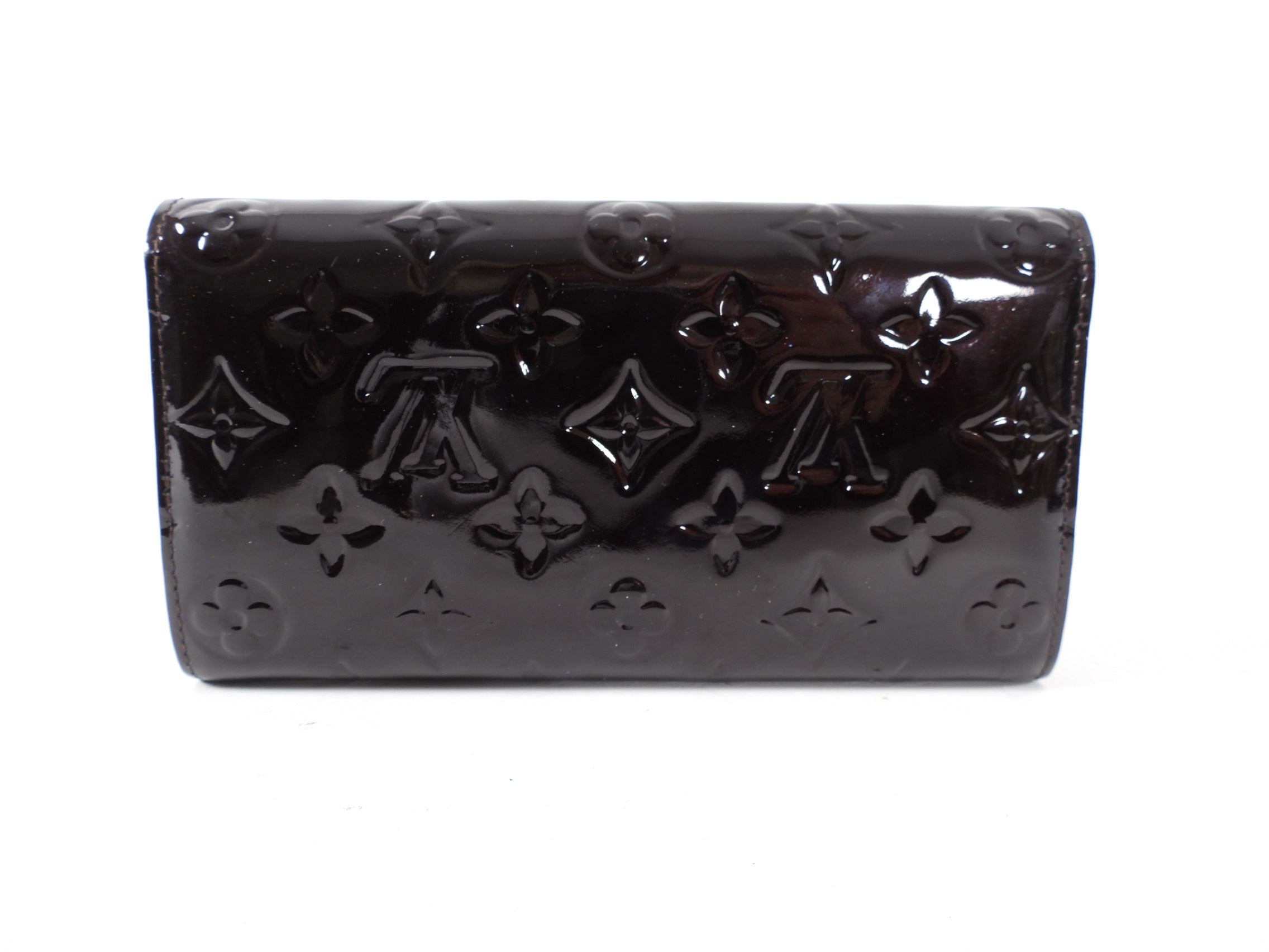 Louis Vuitton Amarante Vernis Sarah Snap Wallet