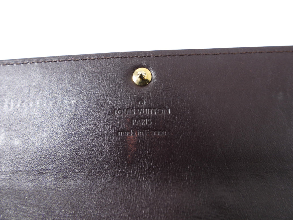 Louis Vuitton Amarante Vernis Sarah Snap Wallet