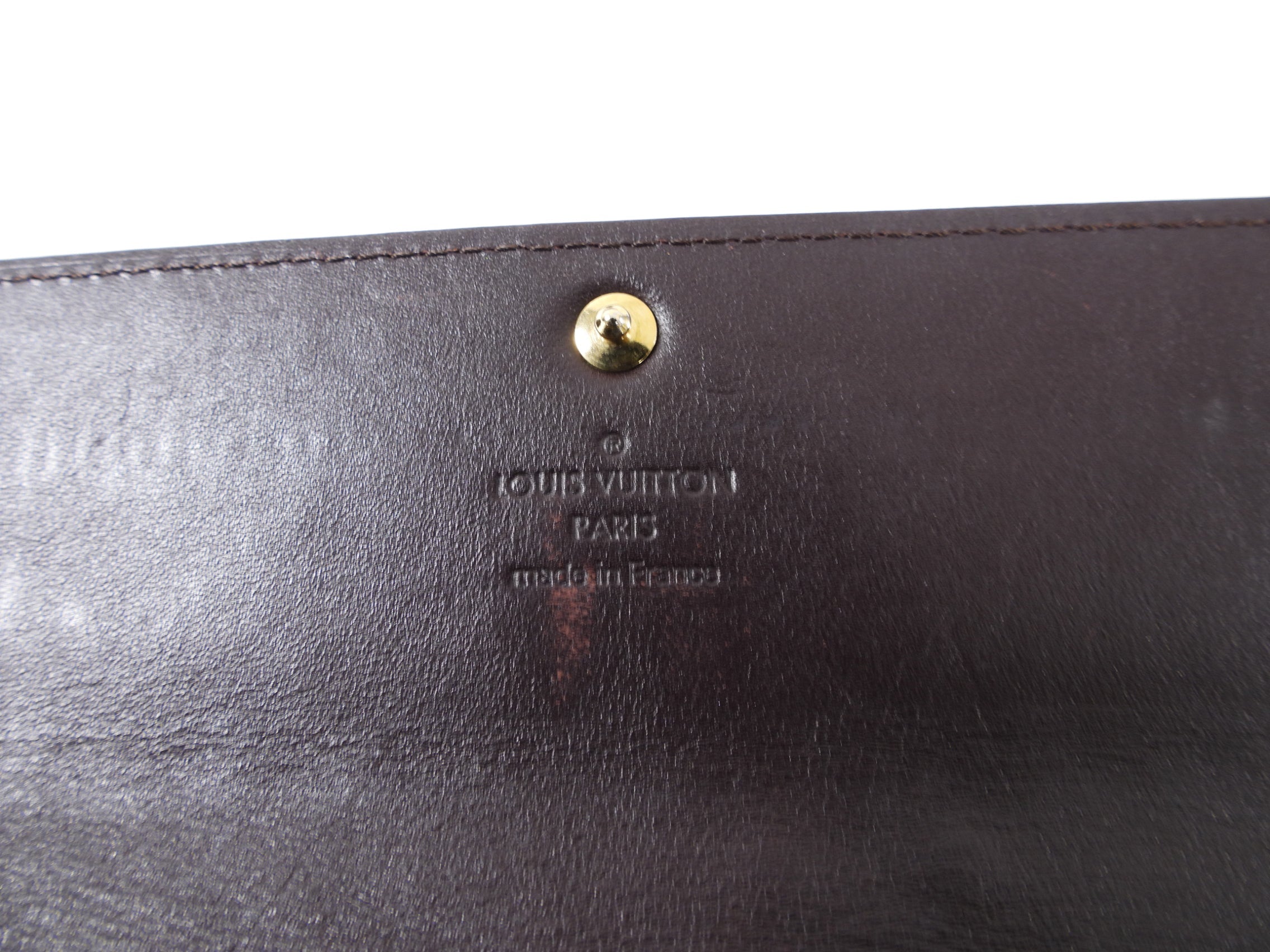 Louis Vuitton Amarante Vernis Sarah Snap Wallet