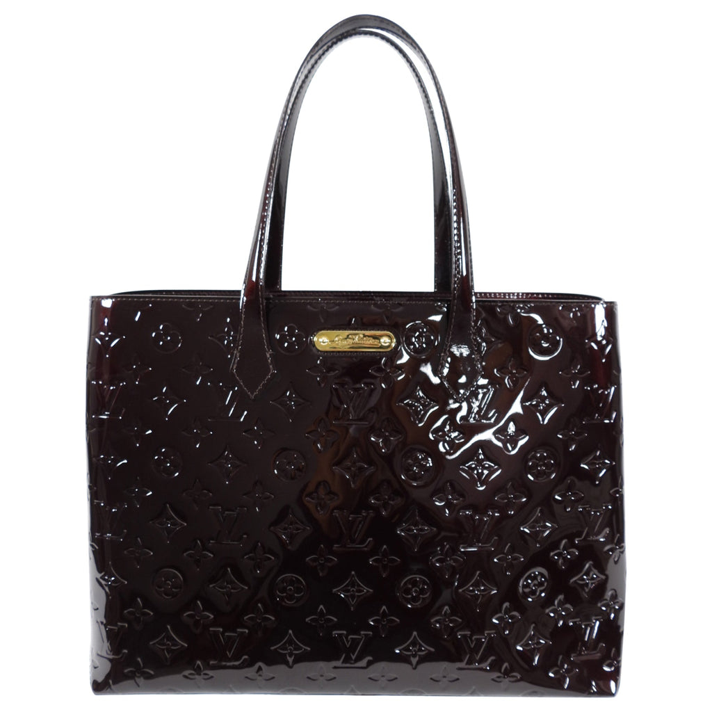 Louis Vuitton Vernis Wilshire MM Tote Bag in Amarante