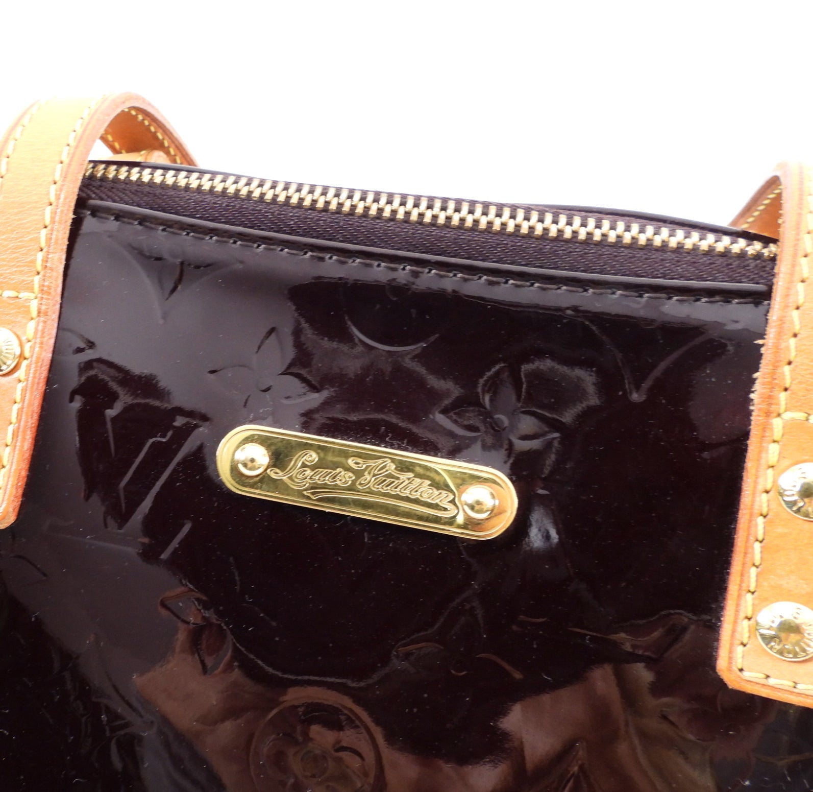 Louis Vuitton Amarante Monogram Vernis Belleview GM Tote Bag