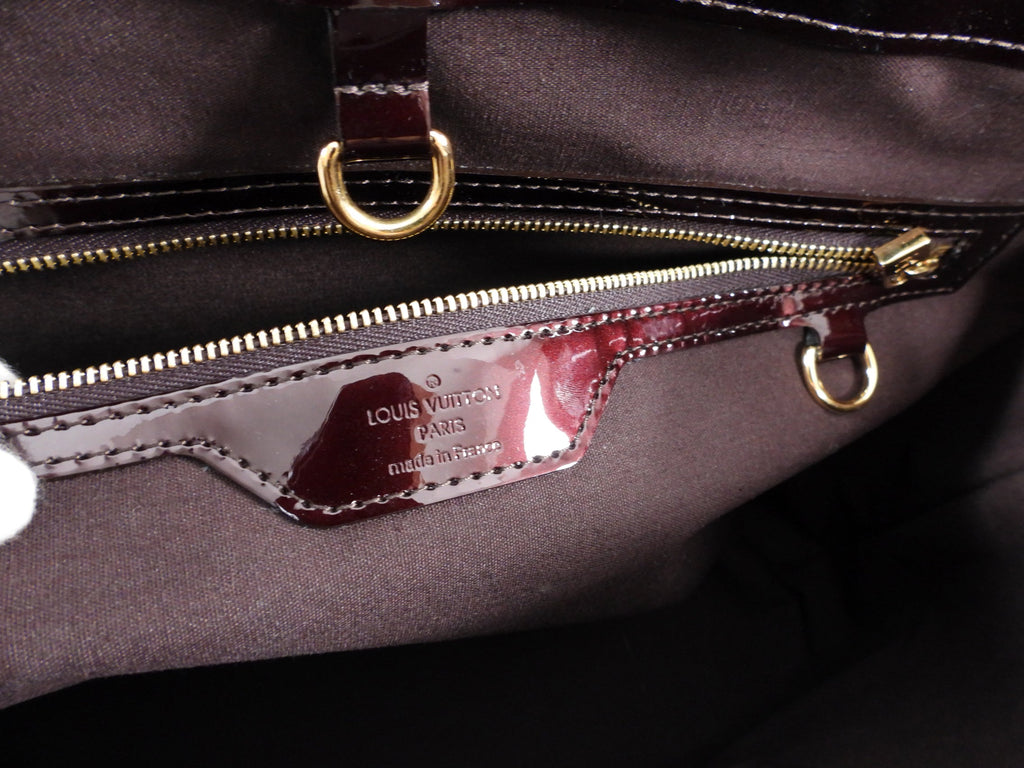Louis Vuitton Vernis Wilshire MM Tote Bag in Amarante