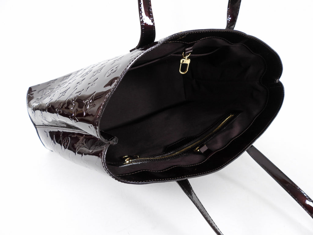 Louis Vuitton Vernis Wilshire MM Tote Bag in Amarante