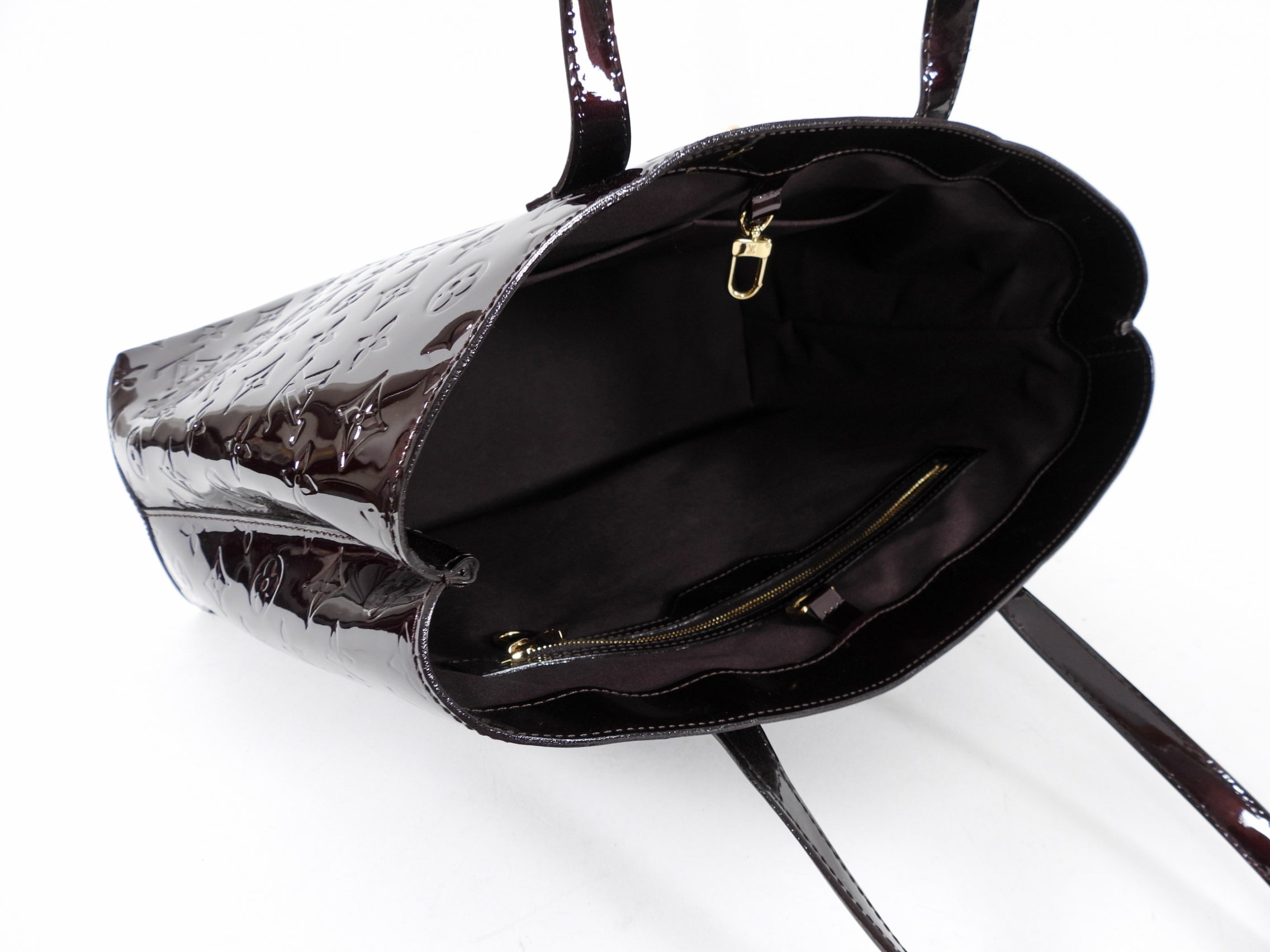 Louis Vuitton Vernis Wilshire MM Tote Bag in Amarante