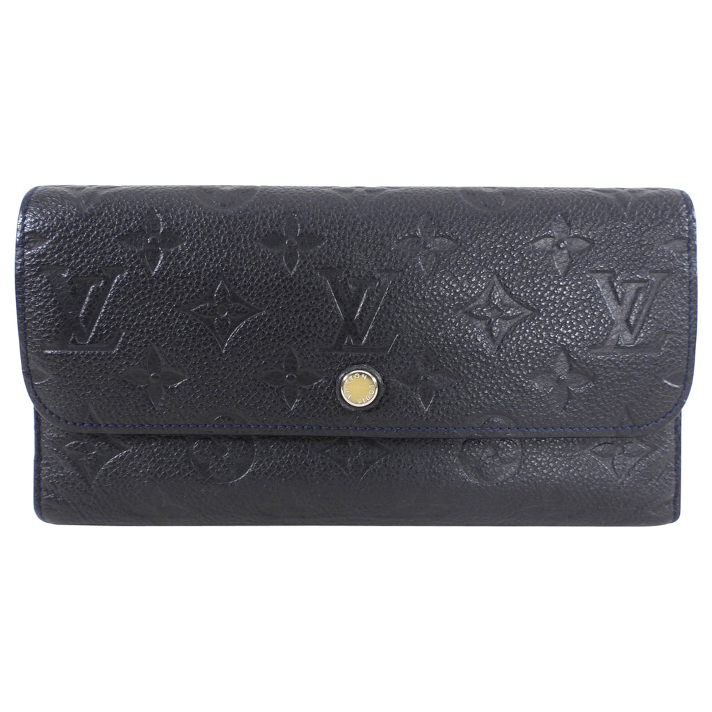 Louis Vuitton Black Empreinte Leather Long Virtoise Trifold Wallet