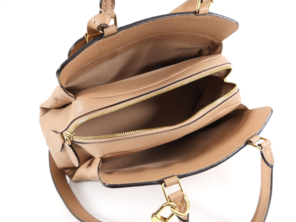 Louis Vuitton Empreinte Leather Vosges MM Papyrus Bag