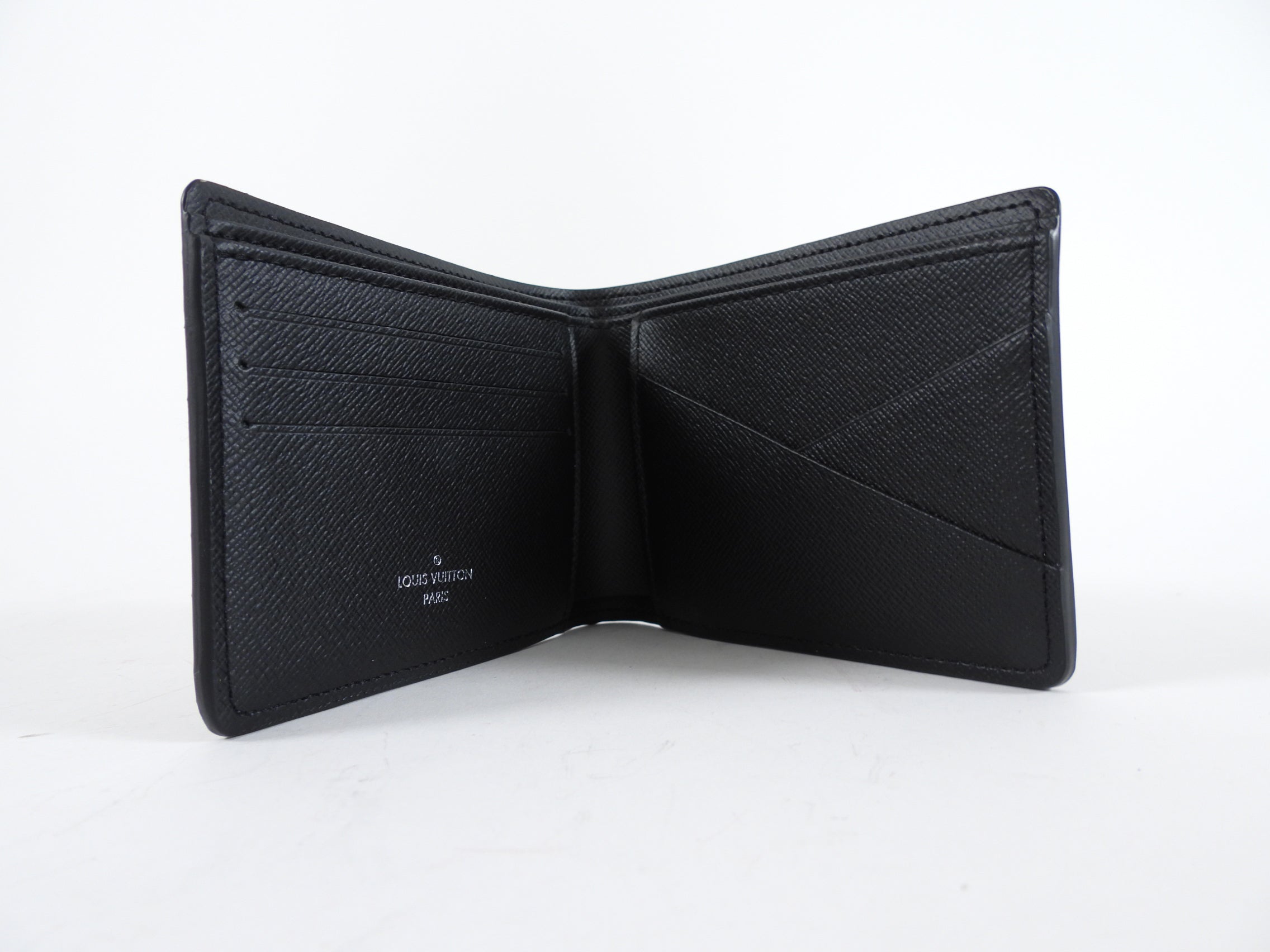Louis Vuitton Monogram Eclipse Black and grey Multiple Bi-Fold Wallet