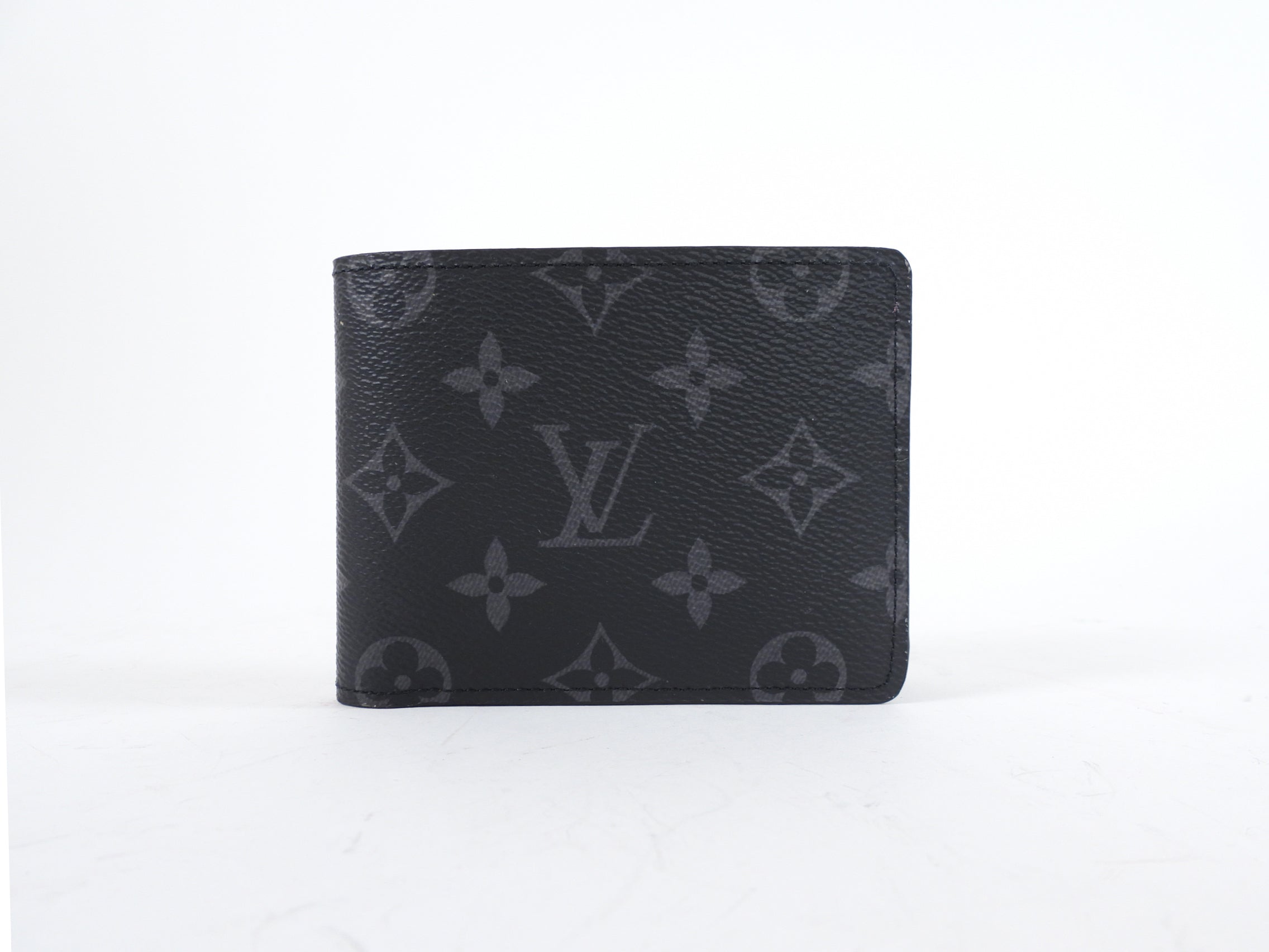 Louis Vuitton Monogram Eclipse Black and grey Multiple Bi-Fold Wallet