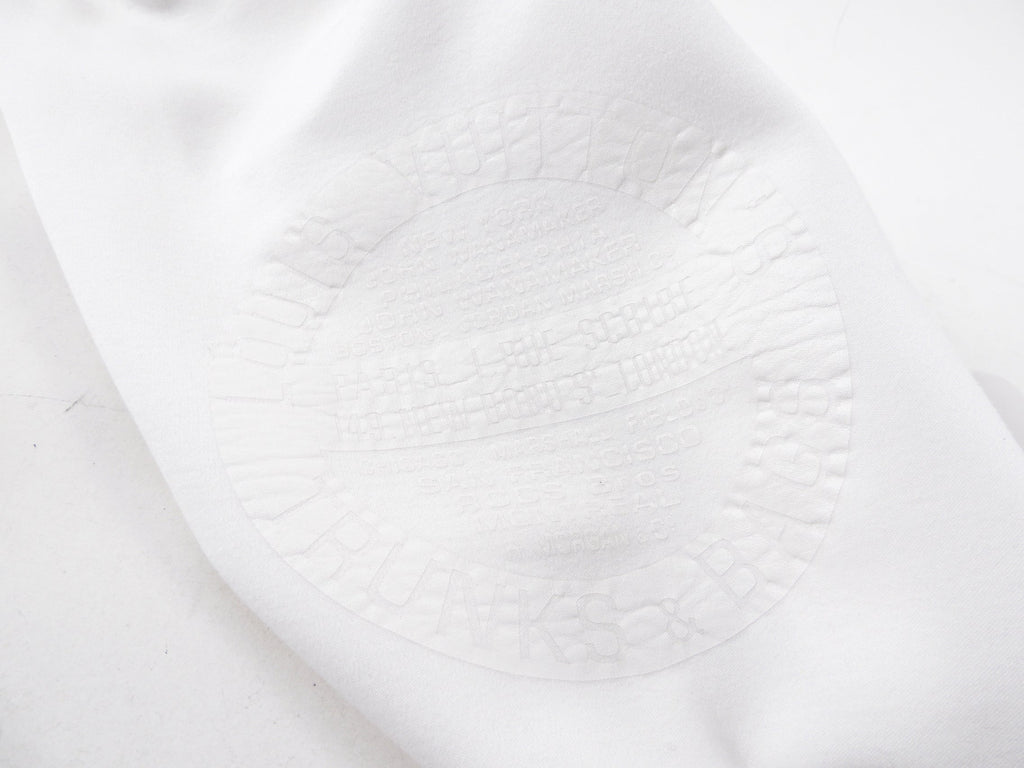 Louis Vuitton White Snap Sleeve Sweatshirt Dress - M