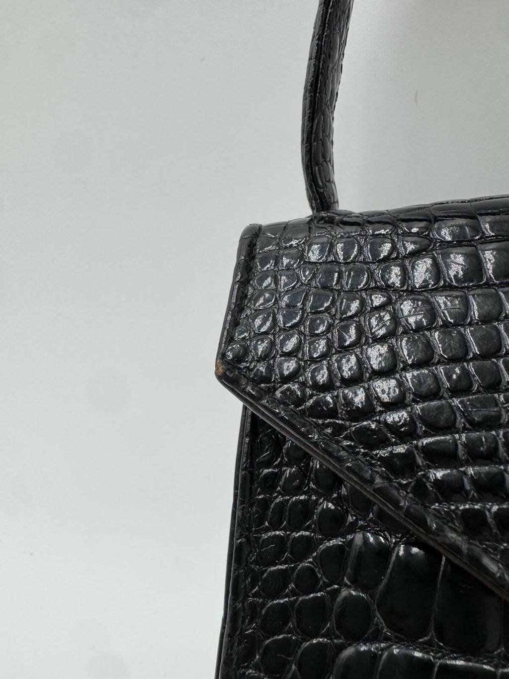 Chanel Vintage Exotic Crocodile Top Handle Bag
