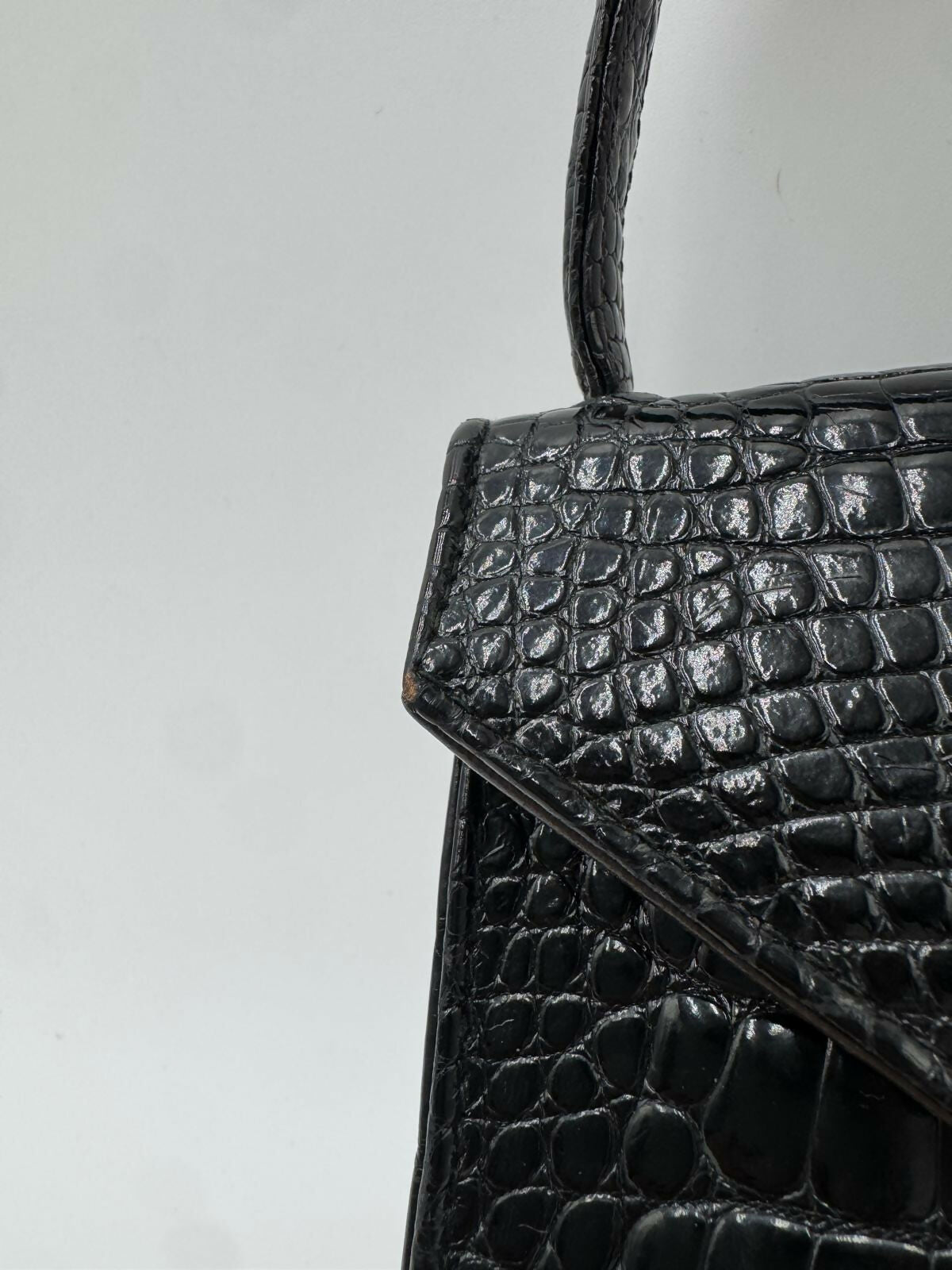 Chanel Vintage Exotic Crocodile Top Handle Bag