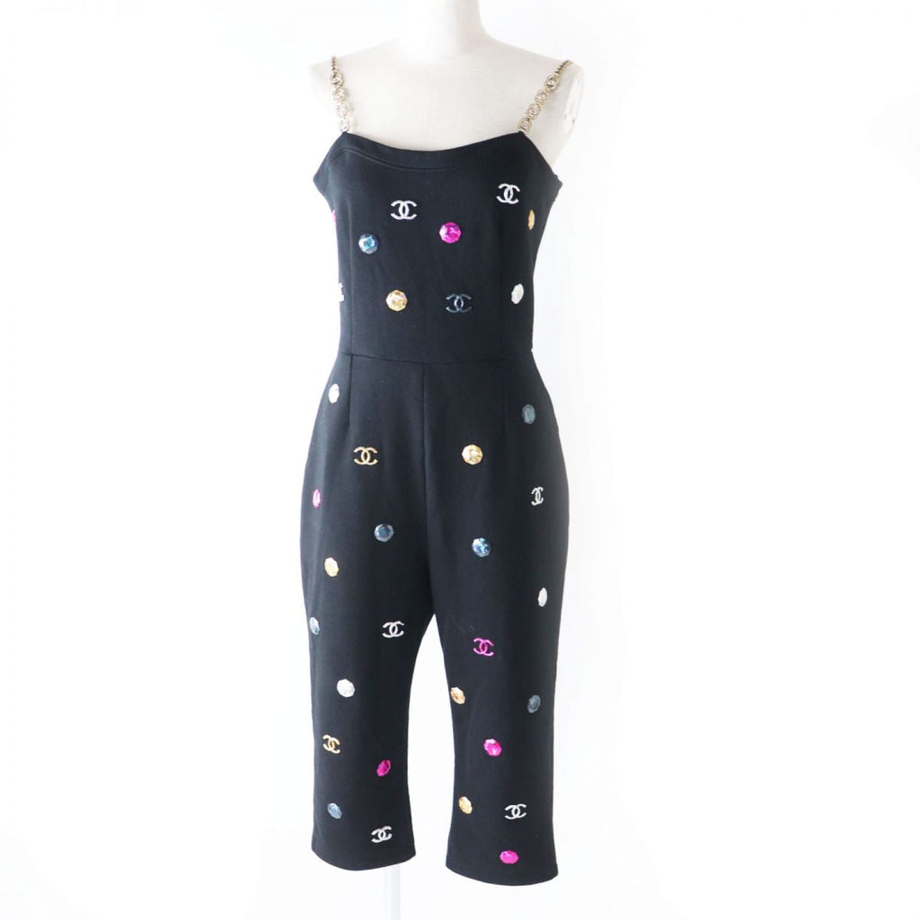 Chanel COCO Mark Rhinestone Jumpsuit