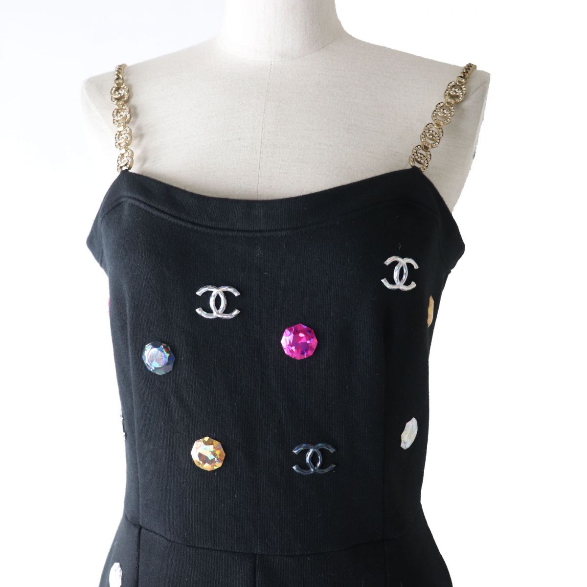 Chanel COCO Mark Rhinestone Jumpsuit