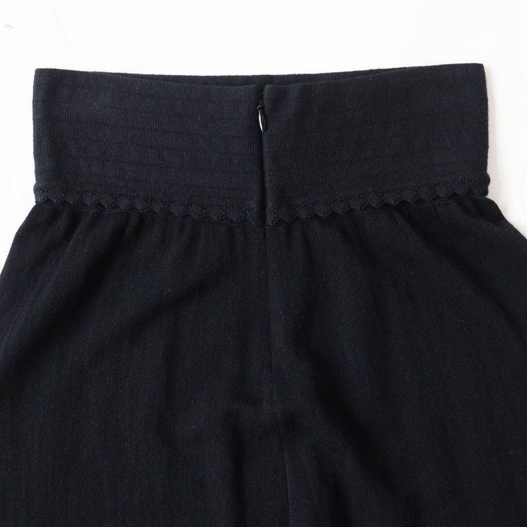 Chanel Women's Knit Skirt Black Size 36