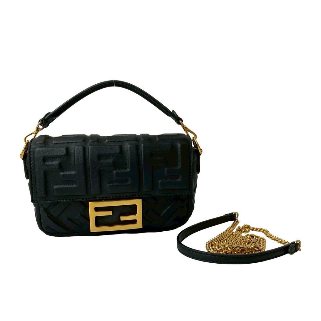 Fendi Mamma Baguette Leather 2way Bag