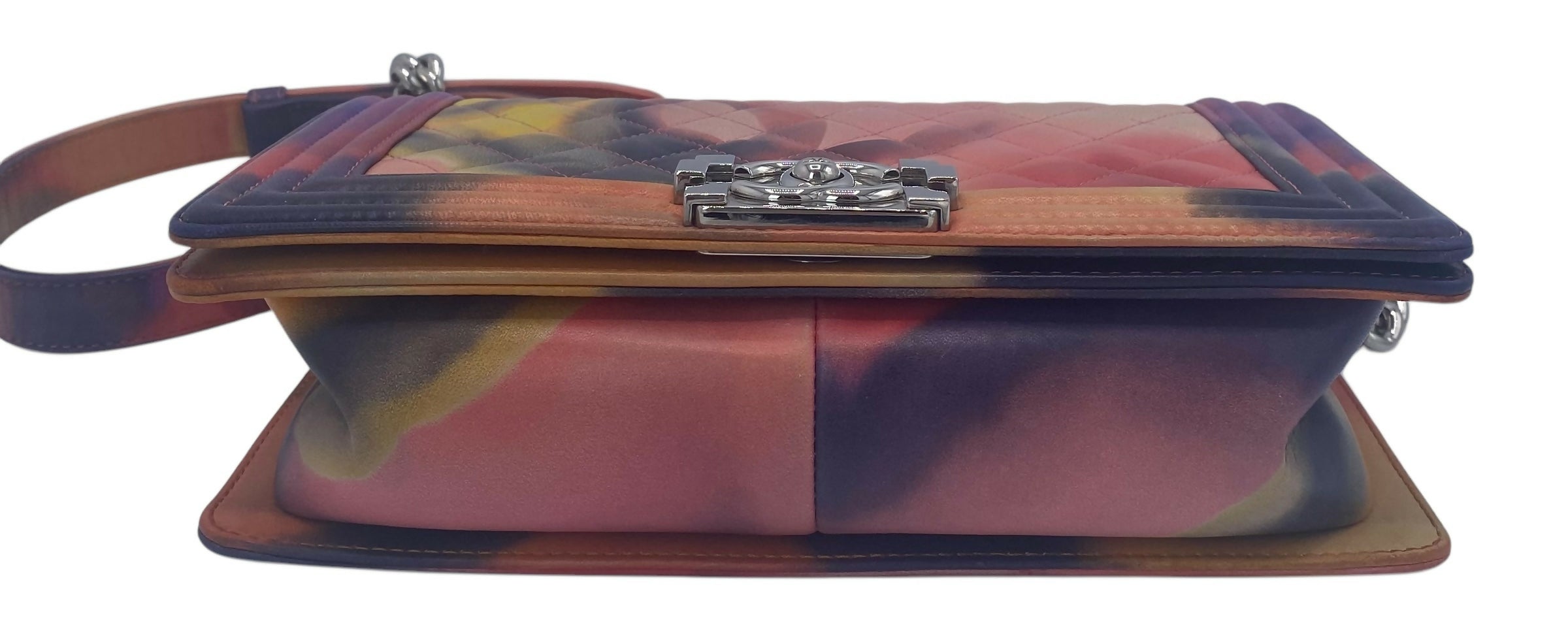 Chanel 15P Limited Edition ‘Flower Power’ Medium Lambskin Boy Flap Bag