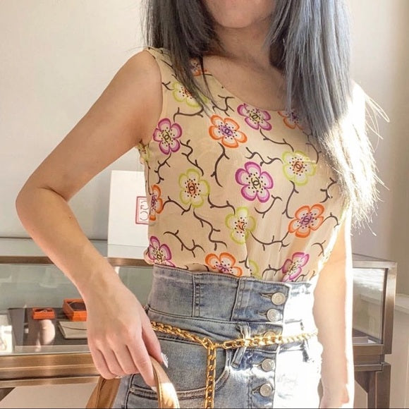 CHANEL Vintage silk top