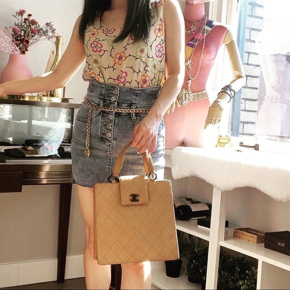 CHANEL Vintage silk top